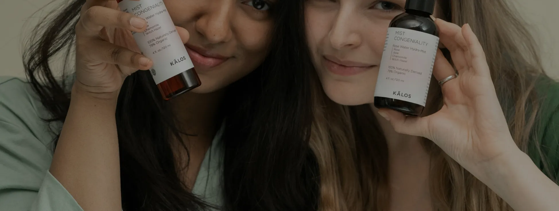 Women holding product